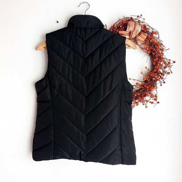 Michael Michael Kors Womens Full Zip Quilted Puffer Vest SMALL in Black - Picture 2 of 10